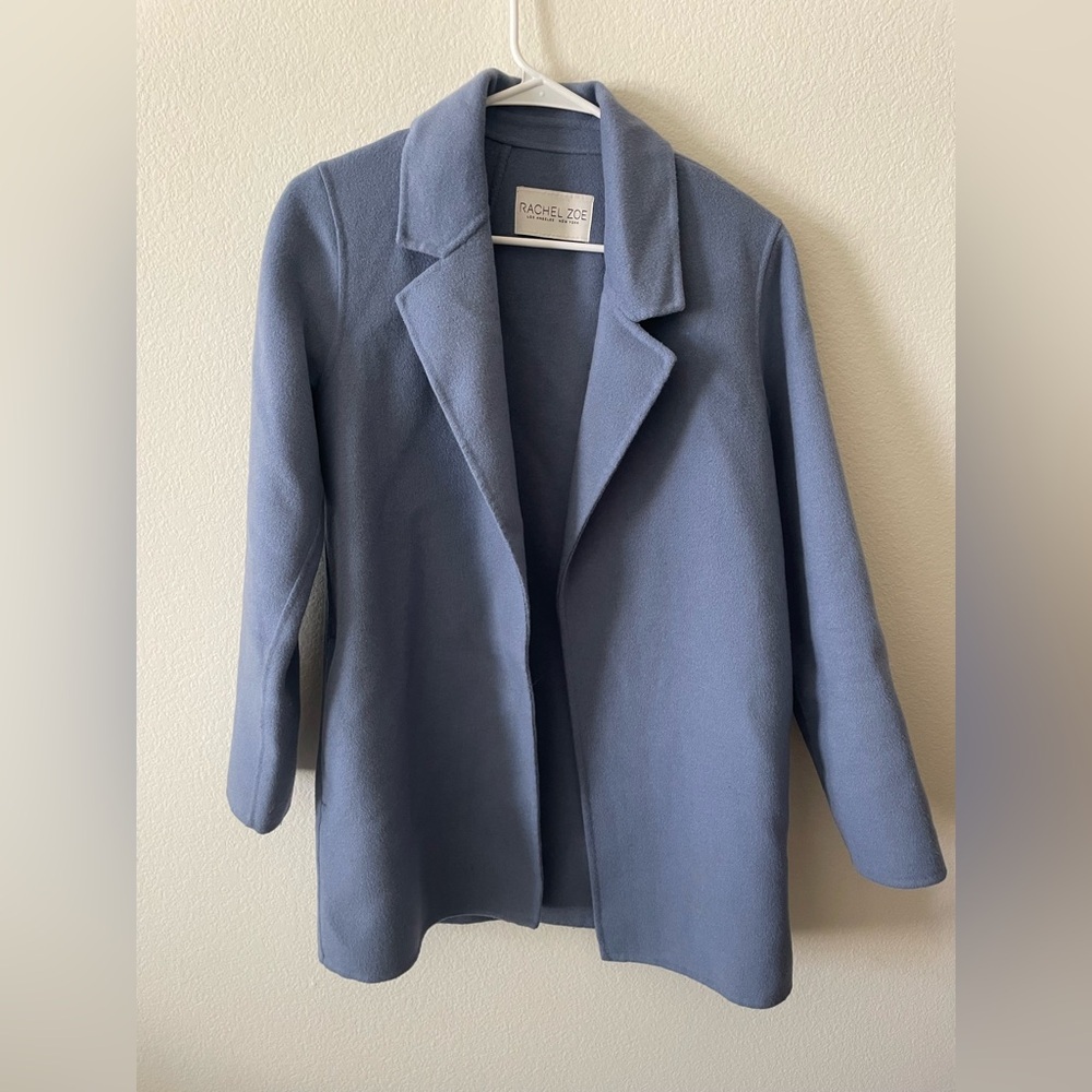 Rachel Zoe Elegant Blue Jacket trench coat